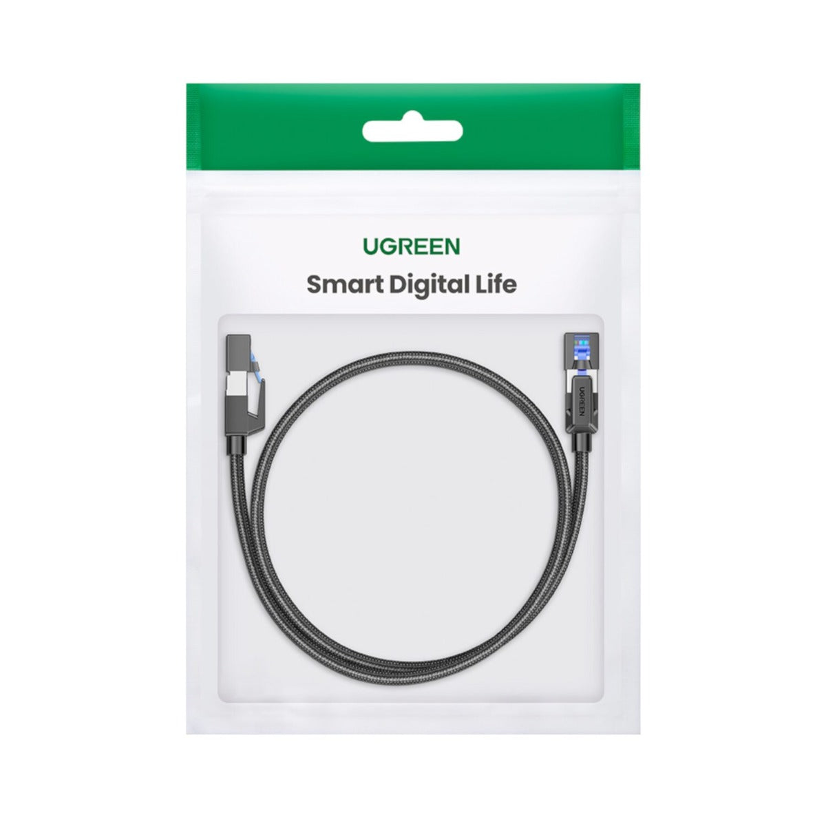 UGREEN Cat8 Nylon Braided Ethernet Cable - 40Gbps with Modular Plugs - 5m - Black