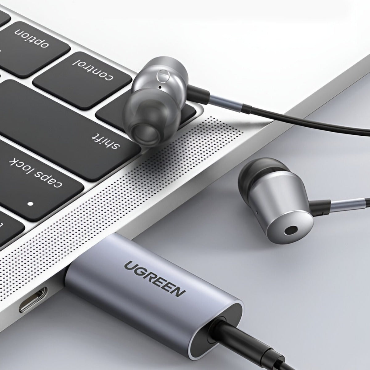 UGREEN CM383 USB-A to 3.5mm Audio Jack External Sound Adapter - Silver - Silver