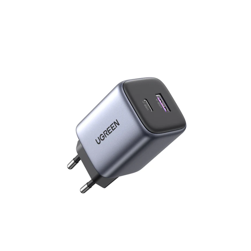 UGREEN Nexode 2 Port PD/USB Wall Charger 35W - Grey & Black - Grey