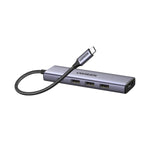 UGREEN Revodok 5-in-1 Type C Hub | 4K HDMI | Type-C | USB3.0 - Silver - Silver