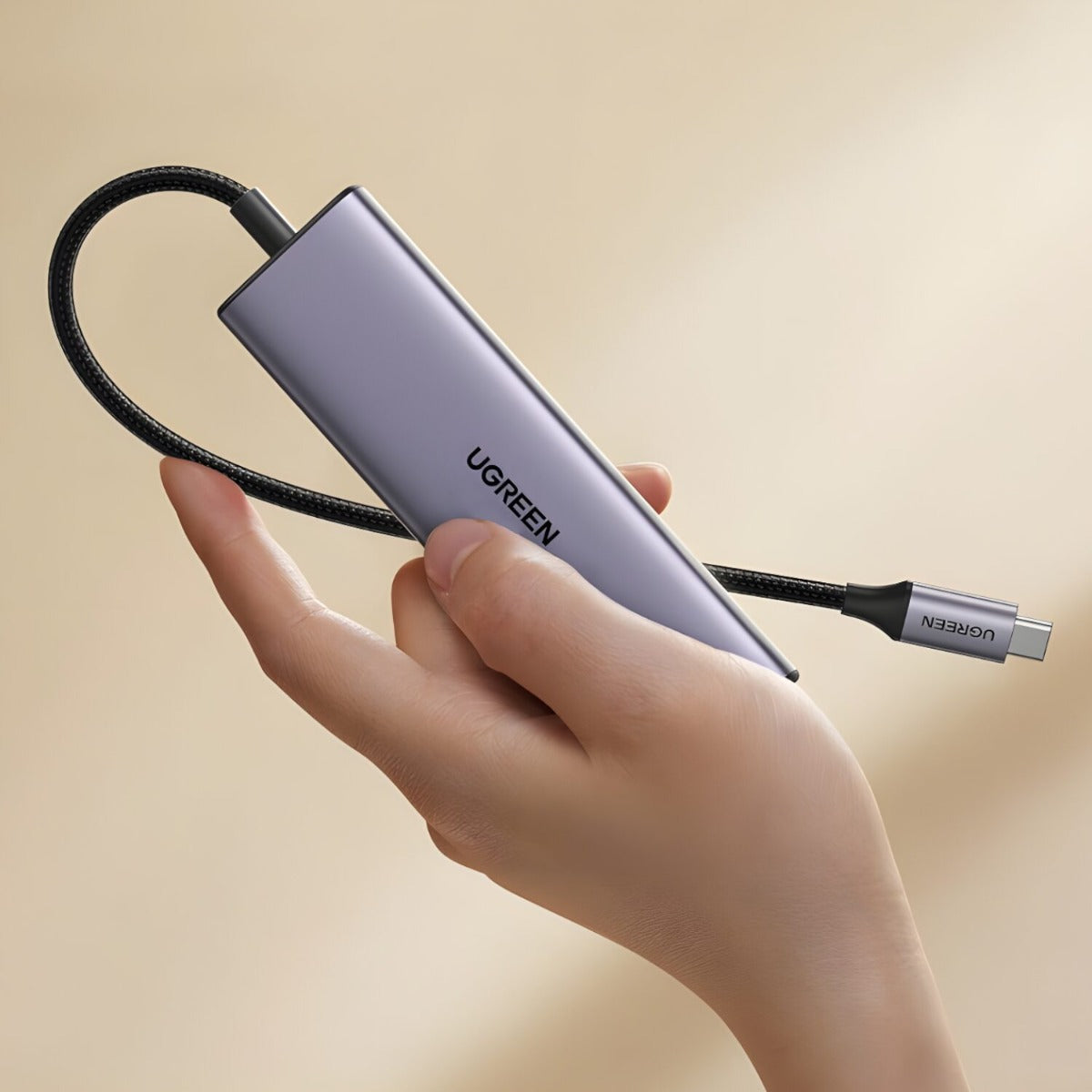 UGREEN Revodok 5-in-1 Type C Hub | 4K HDMI | Type-C | USB3.0 - Silver - Silver