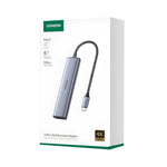 UGREEN Revodok 5-in-1 Type C Hub | 4K HDMI | Type-C | USB3.0 | USB2.0 - Silver - Silver