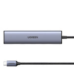 UGREEN Revodok 5-in-1 Type C Hub | 4K HDMI | Type-C | USB3.0 | USB2.0 - Silver - Silver