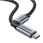 UGREEN Type C 3.1 Gen2 100w Extension Cable 1M - Silver
