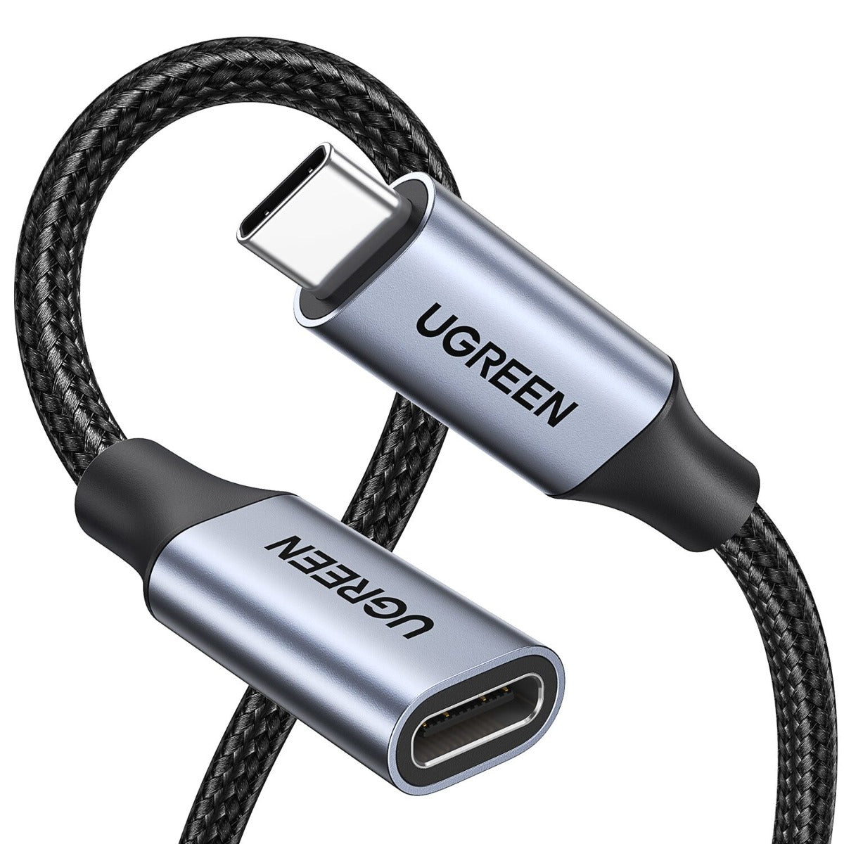 UGREEN Type C 3.1 Gen2 100w Extension Cable 1M - Silver