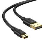 UGREEN US132 USB to Mini USB 2.0 450Mbps SuperSpeed Cable - 1m - Black