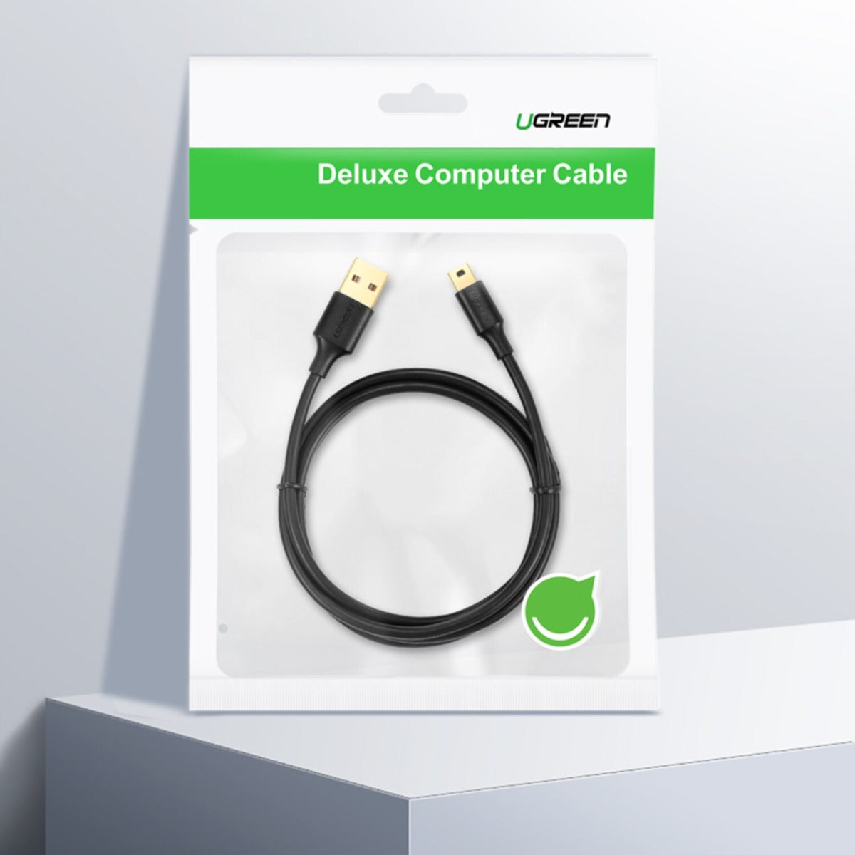 UGREEN US132 USB to Mini USB 2.0 450Mbps SuperSpeed Cable - 1m - Black