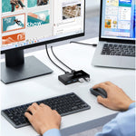 UGREEN USB 2.0 4-Port Switch Box & 1.5M USB Cables - Black