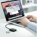 UGREEN USB 3.0 Dual Slot Card Reader For SD/TF Cards 5Gbps Data Transfer - Black