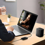 UGREEN USB-A to 3.5mm External Stereo Sound Adapter - Black - Black
