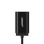 UGREEN USB To 3.5mm External Stereo Sound Adapter - Black - Black