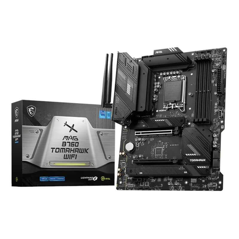 MSI Mag B760 Tomahawk WIFI DDR5 Intel LGA1700 ATX Gaming Motherboard