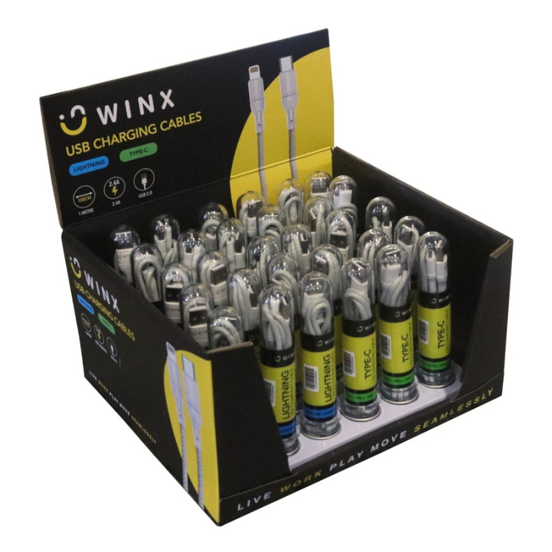 Winx USB to Type-C|Lightning Charging Cables