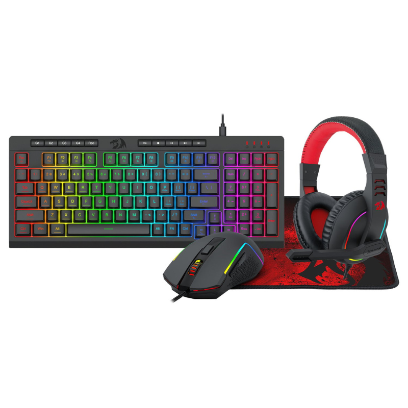 Redragon 4-in-1 Keyboard | Mouse | Mousepad | Headset Gaming Combo
