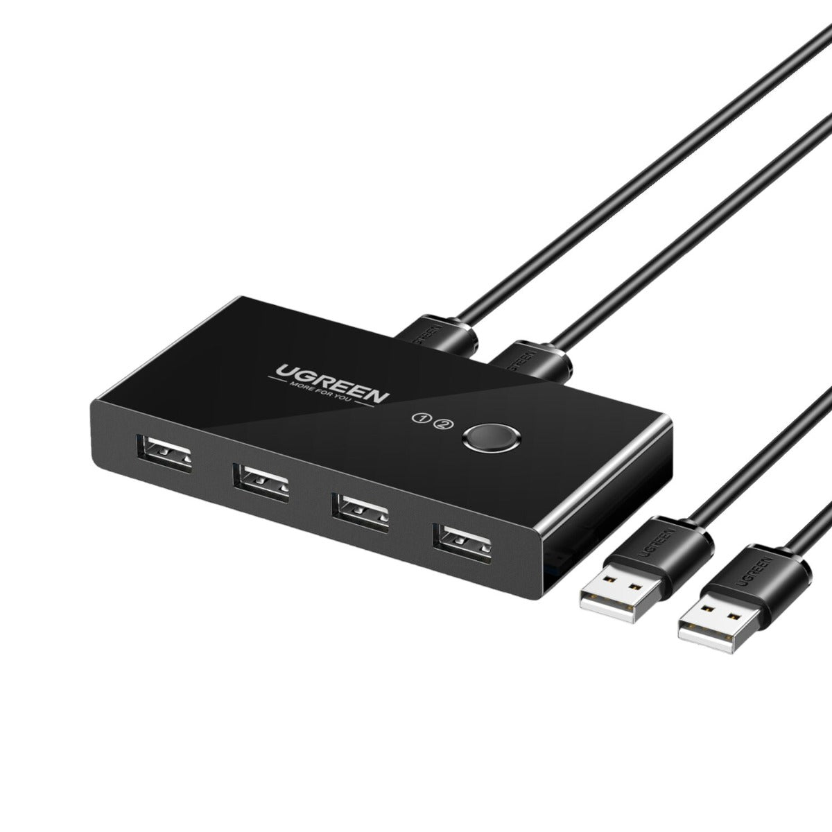UGREEN USB 2.0 4-Port Switch Box & 1.5M USB Cables
