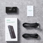 UGREEN USB 2.0 4-Port Switch Box & 1.5M USB Cables