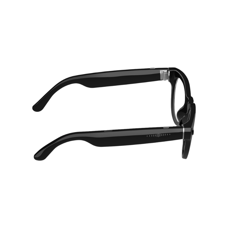 COLMI V03 Smart Audio Glasses Wireless Sunglasses with AI Voice Assistant for iPhone & Android - Round frame transparent