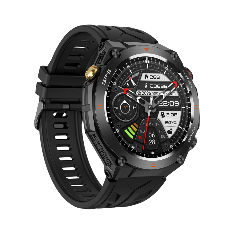 COLMi V75 GPS Smart Watch 1.45 inch Display - Black