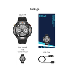 COLMi V75 GPS Smart Watch 1.45 inch Display - Black Blue Camouflage