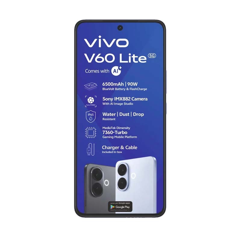 Vivo V60 Lite 5G 256GB - Blue - Blue