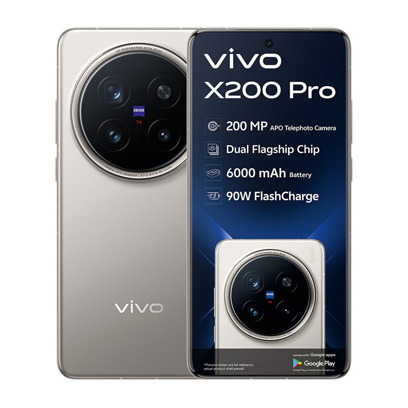 Vivo X200 Pro 5G Dual Sim 512GB - Titanium Grey - Grey
