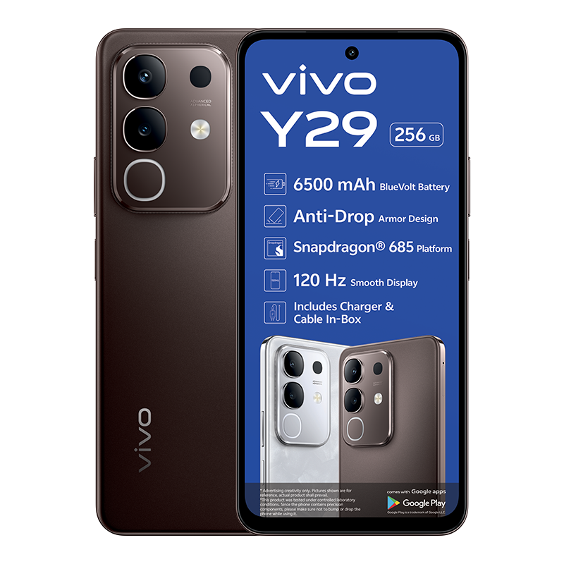 Vivo Y29 4G Dual Sim 256GB - Brown - Brown