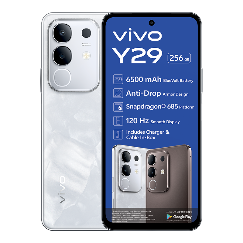 Vivo Y29 4G Dual Sim 256GB - White - White