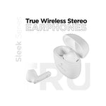 Volkano Sleek Series True Wireless Earphones - White