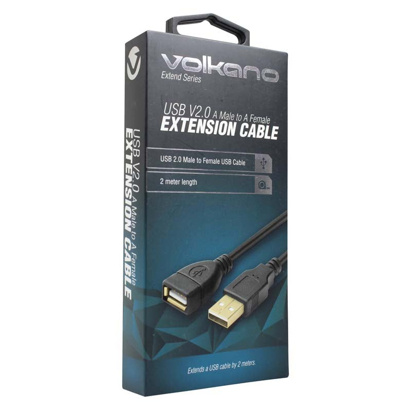 Volkano Extend Series USB Extension Cable - Black
