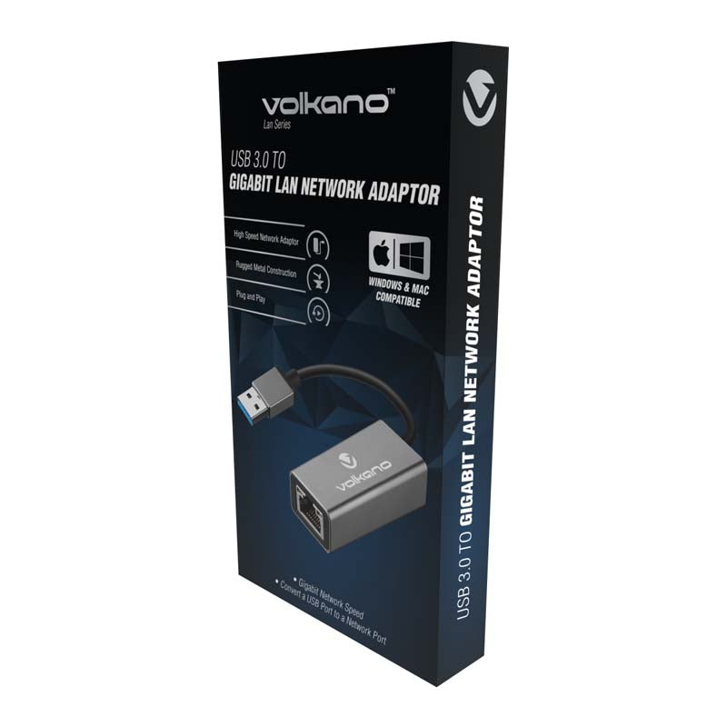 Volkano Lan Series USB 3.0 to Gigabit LAN Network Adaptor