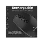 Volkano Granite Series Rechargeable Wireless Mouse - Black