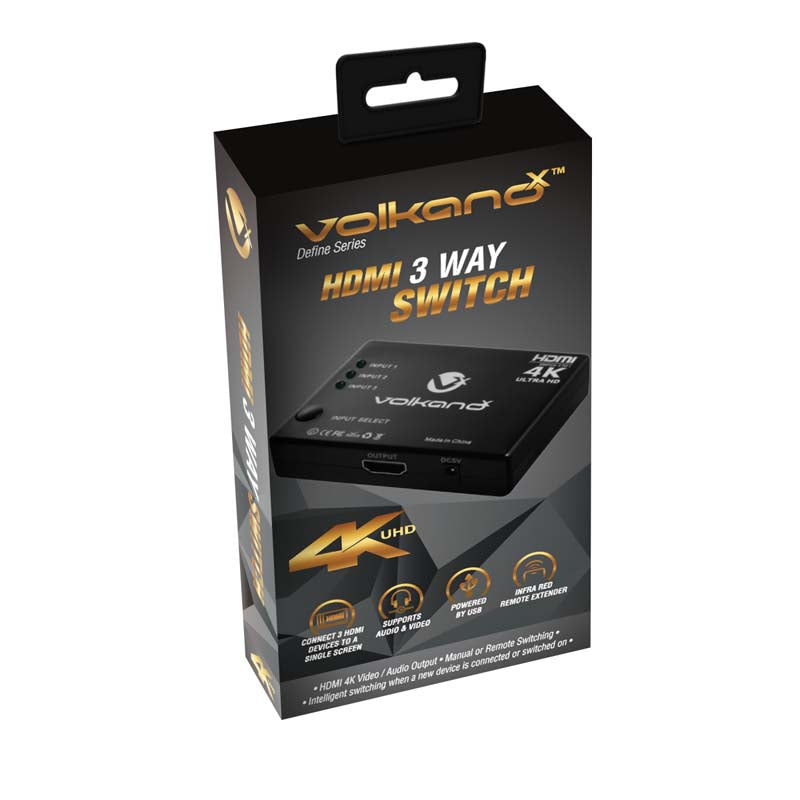 VolkanoX Define Series HDMI Switch 3 Way