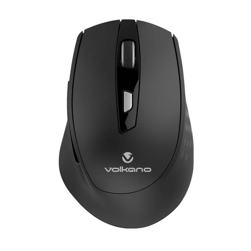 Volkano Chrome Series 2.4Ghz Wireless Ergonomic Mouse - Black