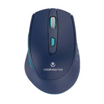 Volkano Chrome Series 2.4Ghz Wireless Ergonomic Mouse - Blue