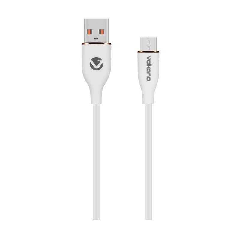 Volkano Flexi Series 18W USB to Micro USB 1.5M - White