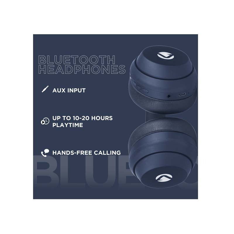 Volkano SoundSweeper Series Active Noise Cancelling Bluetooth Headphones - Blue