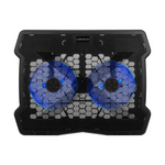 Volkano Polar Series 15-inch Dual Fan Notebook Cooling Stand - Black