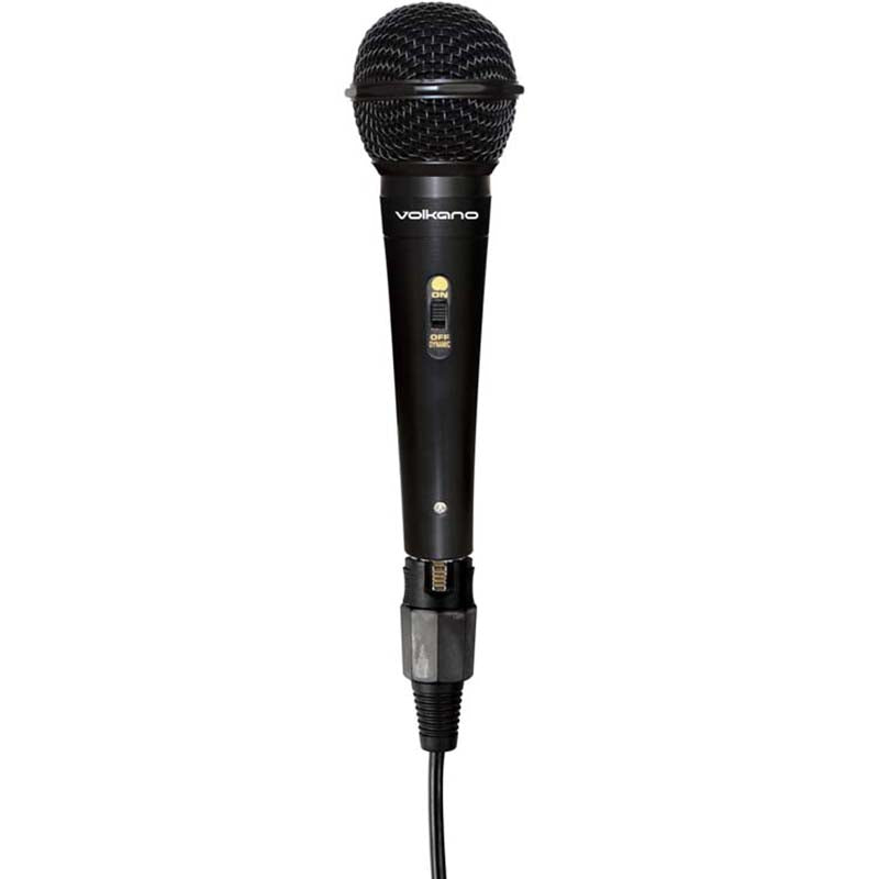 Volkano Ace Series Metal Wired Dynamic Vocal Microphone - Black
