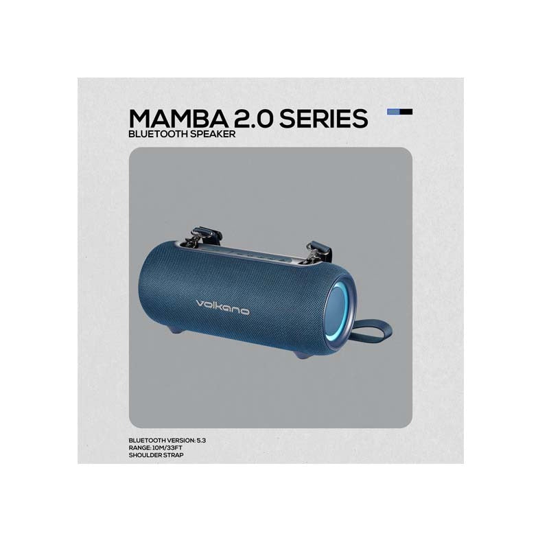 Volkano Mamba 2.0 Series Bluetooth Speaker - Blue