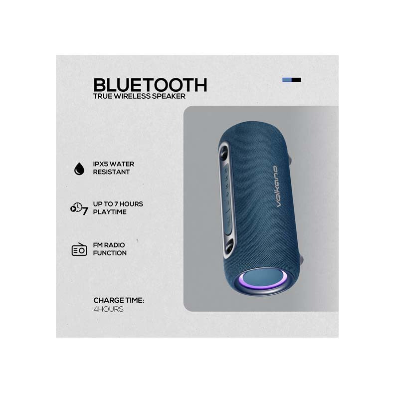 Volkano Mamba 2.0 Series Bluetooth Speaker - Blue