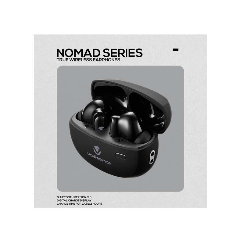Volkano Nomad Active Noise Cancelling True Wireless Earphones - Black