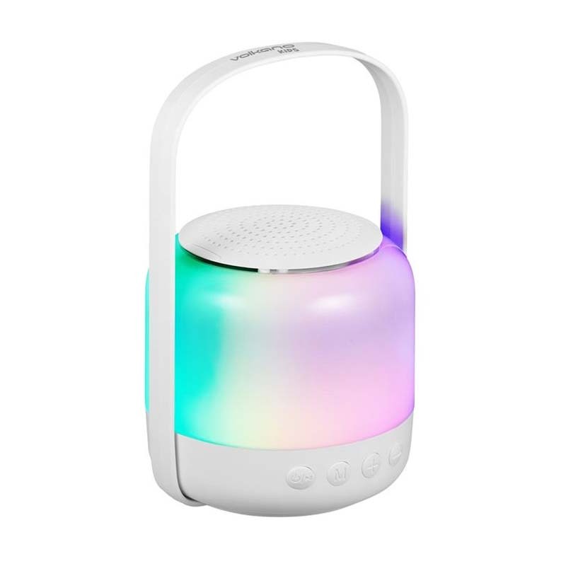 Volkano Kids Glow Series Speaker with Light - White
