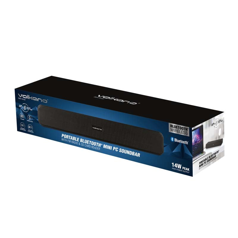 Volkano Sabre Series Portable Mini Soundbar - Black