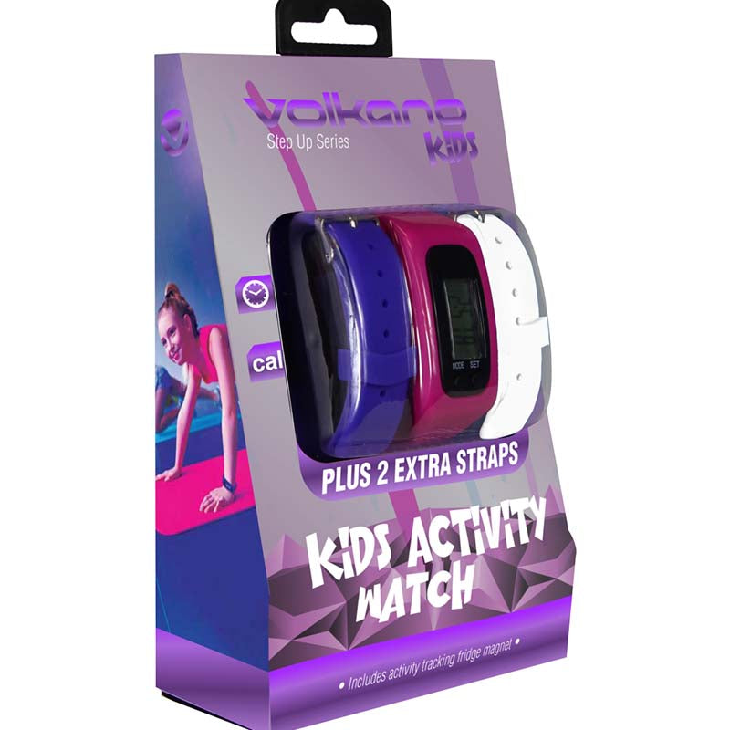 Volkano Step Up series with 2 Extra Straps Girls Kids Activity Watch
