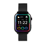 Volkano Trinity Series Smartwatch with Metal Mesh Strap - Black