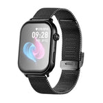 Volkano Trinity Series Smartwatch with Metal Mesh Strap - Black