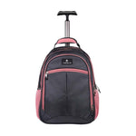 Volkano Orthopaedic Trolley Backpack - Dark Grey / Pink