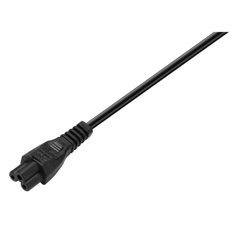 Volkano Presto Series Power Cable 3 pin Clover  to Type-M 2.5A - Black