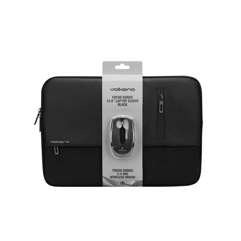 Volkano Focus Series 15.6 Laptop Sleeve & Wireless Mouse