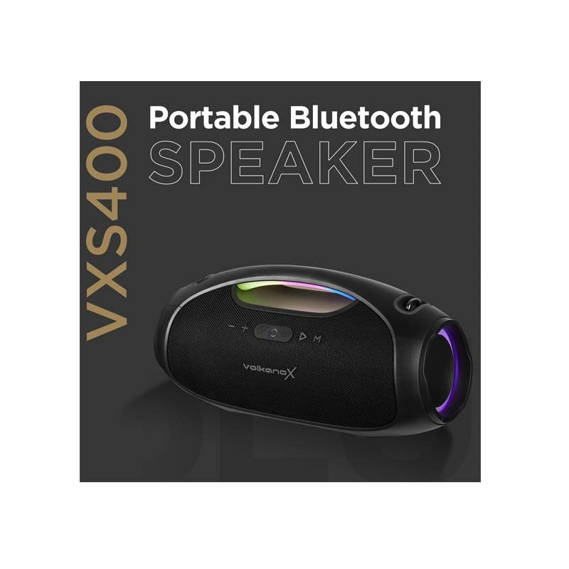 Volkano X VXS400 Portable Bluetooth Speaker - Black